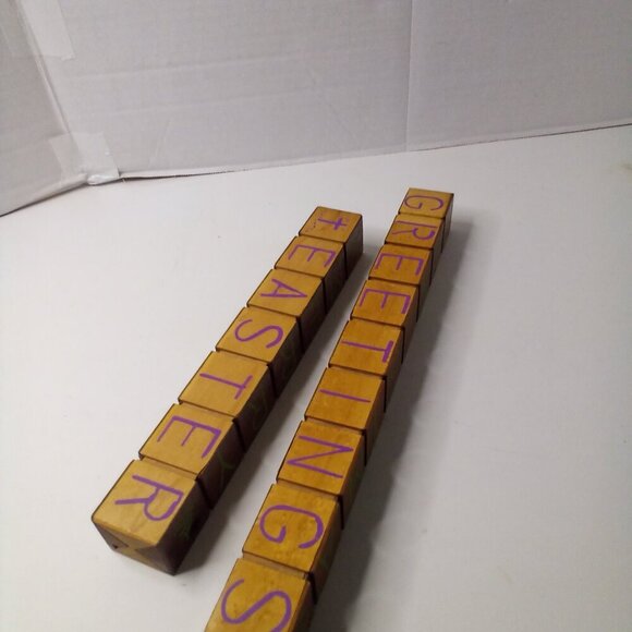 Handmade Wood Mantel Piece Christmas Easter Valentine Welcome Country Decor - Picture 10 of 10